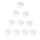 Maxbell Maxbell 10x Finger Nail Art Palette Hand Ring Palette Nail Color Mixing Tool White