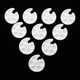 Maxbell Maxbell 10x Finger Nail Art Palette Hand Ring Palette Nail Color Mixing Tool White
