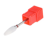 Maxbell Maxbell 3/32 Ceramic Polishing Head Nail Drill Bit for Electric Nail Machine Red-F