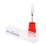 Maxbell Maxbell 3/32 Ceramic Polishing Head Nail Drill Bit for Electric Nail Machine Red-F
