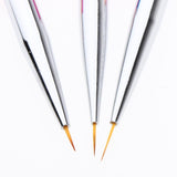 Maxbell 3Pcs Pro Nail Art Brushes Drawing Painting Pen for False Nails UV Gel Polish