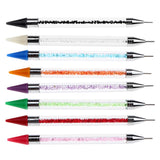Maxbell Maxbell Nail Art Dotting Pen Dual-ended Rhinestone Beads Picker Wax Pencil Black
