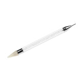 Maxbell Maxbell Nail Art Dotting Pen Dual-ended Rhinestone Beads Picker Wax Pencil White
