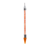 Maxbell Maxbell Nail Art Dotting Pen Dual-ended Rhinestone Beads Picker Wax Pencil Orange