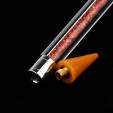 Maxbell Maxbell Nail Art Dotting Pen Dual-ended Rhinestone Beads Picker Wax Pencil Orange