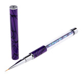 Maxbell Maxbell Polygel Nail Art Liner Brush Acrylic UV Gel Polish Paint Drawing Pen Purple
