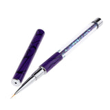 Maxbell Maxbell Polygel Nail Art Liner Brush Acrylic UV Gel Polish Paint Drawing Pen Purple