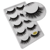 Maxbell 3D Mink Lashes, Reusable False Eyelashes Natural Style Eye Lashes 5Pairs 03