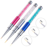 Maxbell 3Pcs Pro Nail Art Paint Brush Painting Pen for Acrylic Nails Mixed Style 02