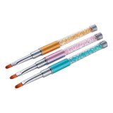 Maxbell 3Pcs Pro Nail Art Paint Brush Painting Pen for Acrylic Nails Mixed Style 03