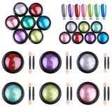 Maxbell Maxbell Nail Powder Dust Mirror Effect Glitter Chrome Metallic Manicure Pigment Blue