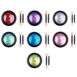 Maxbell Maxbell Nail Powder Dust Mirror Effect Glitter Chrome Metallic Manicure Pigment Blue
