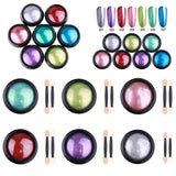 Maxbell Maxbell Nail Powder Dust Mirror Effect Glitter Chrome Metallic Manicure Pigment Blue