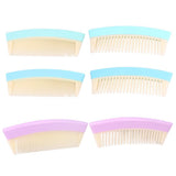 Maxbell Maxbell Plastic Portable Wide Tooth Detangling Hair Comb Anti-static for Women Blue