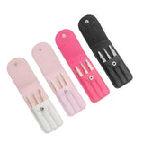 Maxbell Maxbell 3x Stainless Steel Eyebrow Plucking Clip brow Hair Removing Tweezer Black