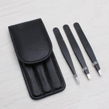 Maxbell Maxbell 3x Stainless Steel Eyebrow Plucking Clip brow Hair Removing Tweezer Black