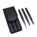 Maxbell Maxbell 3x Stainless Steel Eyebrow Plucking Clip brow Hair Removing Tweezer Black