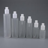Maxbell Maxbell Refillable Empty Frosted Cream Shampoo Lotion Pump Bottle with Cap 30ML