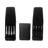 Maxbell Maxbell 4pcs Eyebrow Splinter Facial Hair Removal Precision Slant Flat Tweezers Set Black