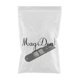 Maxbell Maxbell 5X Eyebrow Scissors Stainless Steel Slant Tip Flat Point Tweezers Silver