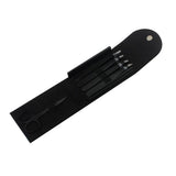 Maxbell Maxbell 5X Eyebrow Scissors Stainless Steel Slant Tip Flat Point Tweezers Black