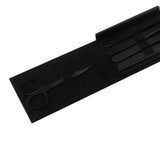 Maxbell Maxbell 5X Eyebrow Scissors Stainless Steel Slant Tip Flat Point Tweezers Black