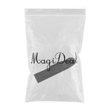 Maxbell Maxbell 5X Eyebrow Scissors Stainless Steel Slant Tip Flat Point Tweezers Black