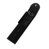 Maxbell Maxbell 5X Eyebrow Scissors Stainless Steel Slant Tip Flat Point Tweezers Black