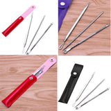 Maxbell Maxbell 3Pcs Blackhead Remover Extractor Tool for Blackhead Acne Spot Cleaners Black