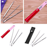 Maxbell Maxbell 3Pcs Blackhead Remover Extractor Tool for Blackhead Acne Spot Cleaners Black