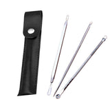 Maxbell Maxbell 3Pcs Blackhead Remover Extractor Tool for Blackhead Acne Spot Cleaners Black