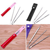 Maxbell Maxbell 3Pcs Blackhead Remover Extractor Tool for Blackhead Acne Spot Cleaners Black
