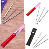 Maxbell Maxbell 3Pcs Blackhead Remover Extractor Tool for Blackhead Acne Spot Cleaners Black