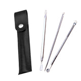Maxbell Maxbell 3Pcs Blackhead Remover Extractor Tool for Blackhead Acne Spot Cleaners Black