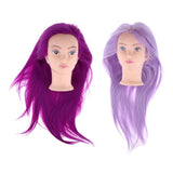 Maxbell Maxbell Hair Styling Mannequin Head Hairdresser Training Manikin Head Purple