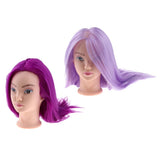 Maxbell Maxbell Hair Styling Mannequin Head Hairdresser Training Manikin Head Purple