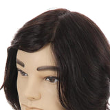 Maxbell 3xMale Mannequin Head 100% Human Hair Hairdresser Salon Training Practice Head
