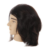 Maxbell 3xMale Mannequin Head 100% Human Hair Hairdresser Salon Training Practice Head