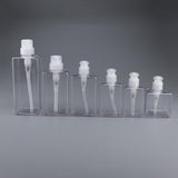 Maxbell Maxbell 2Pcs Square Lotion Dispenser Bottle Vials Empty Hand Sanitizer Jar 100ml