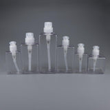 Maxbell Maxbell 2Pcs Square Lotion Dispenser Bottle Vials Empty Hand Sanitizer Jar 100ml