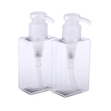 Maxbell Maxbell 2Pcs Square Lotion Dispenser Bottle Vials Empty Hand Sanitizer Jar 100ml