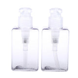 Maxbell Maxbell 2Pcs Square Lotion Dispenser Bottle Vials Empty Hand Sanitizer Jar 100ml