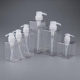 Maxbell Maxbell 2Pcs Square Lotion Dispenser Bottle Vials Empty Hand Sanitizer Jar 100ml