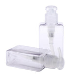 Maxbell Maxbell 2Pcs Square Lotion Dispenser Bottle Vials Empty Hand Sanitizer Jar 100ml