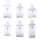 Maxbell Maxbell 2Pcs Square Lotion Dispenser Bottle Vials Empty Hand Sanitizer Jar 100ml