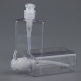 Maxbell Maxbell 2Pcs Square Lotion Dispenser Bottle Vials Empty Hand Sanitizer Jar 280ml