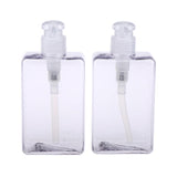 Maxbell Maxbell 2Pcs Square Lotion Dispenser Bottle Vials Empty Hand Sanitizer Jar 280ml