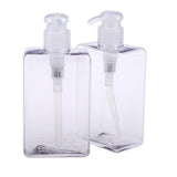 Maxbell Maxbell 2Pcs Square Lotion Dispenser Bottle Vials Empty Hand Sanitizer Jar 280ml