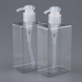 Maxbell Maxbell 2Pcs Square Lotion Dispenser Bottle Vials Empty Hand Sanitizer Jar 280ml