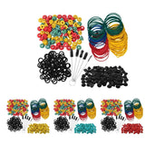 Maxbell Maxbell Tattoo Grommets/O Rings/Rubber Band/Cleaning Brush Tattoo Supply Kit Black